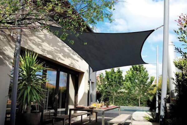 CCOMREC35: Vela de sombra rectangular 'Coolaroo Commercial' 3 m x 5 m
