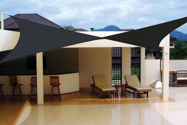 CCOMSQ540: Vela de sombra cuadrada 'Coolaroo Commercial' 5,4 m
