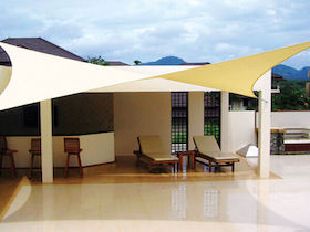CCOMSQ540 - Vela de sombra cuadrada 'Coolaroo Commercial' 5,4 m