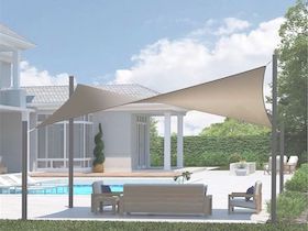 CDUALREC35 - Vela de sombra rectangular 'Coolaroo DualShade' 3 m x 5 m