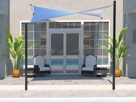 CDUALSQ540 - Vela de sombra cuadrada 'Coolaroo DualShade' 5,4 m
