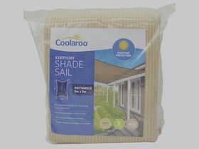 CEVERREC35 - Vela de sombra rectangular 'Coolaroo Everyday' 3 m x 5 m