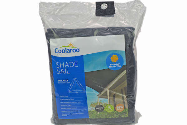 CEVERTR360: Vela de sombra triangular 'Coolaroo Everyday' 3,6 m