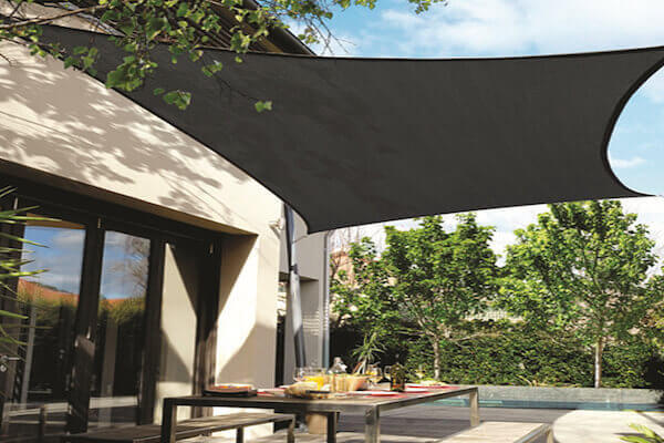 CPREMSQ360: Vela de sombra cuadrada 'Coolaroo Premium' 3,6 m