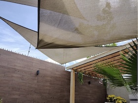Toldos Tensados modernos, Velas de sombra,  vela, coberturas