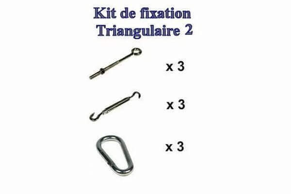 TRINGCHEVILLE: Kit de fijación triangular (Anclajes de ojo)