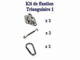 TRINGPONTET - Kit de fijación triangular (Placas de anclaje)