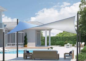 Vela de sombra DualShade bicolor Coolaroo