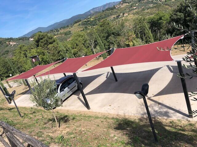 puntos de anclaje para vela de sombra